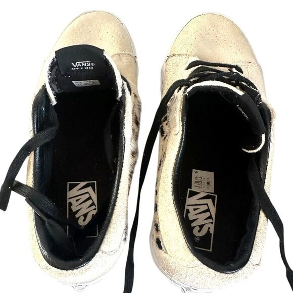Vans Sk8 Low Suede Marshmallow/Dalmatian print Low-Top Shoes mens 7 women's 8.5 - Picture 11 of 11